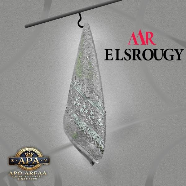 مناشف حمام فاخرة من القطن الناعم شكل ورد