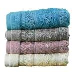 مناشف حمام فاخرة من القطن الناعم شكل ورد