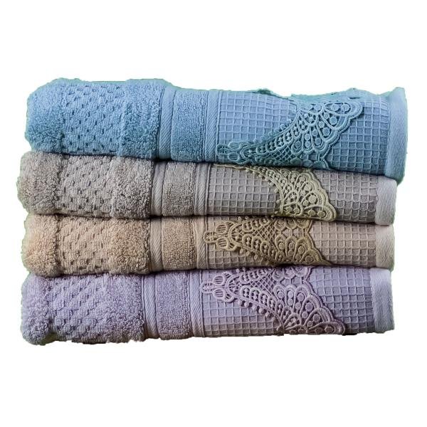 مناشف حمام فاخرة من القطن الناعم شكل مزخرف