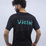 تشيرت رجالي بينيه بأكمام قصيرة وقبة دائرية