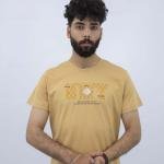 تشيرت رجالي بينيه بأكمام قصيرة وقبة دائرية