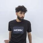 تشيرت رجالي بينيه بأكمام قصيرة وقبة دائرية